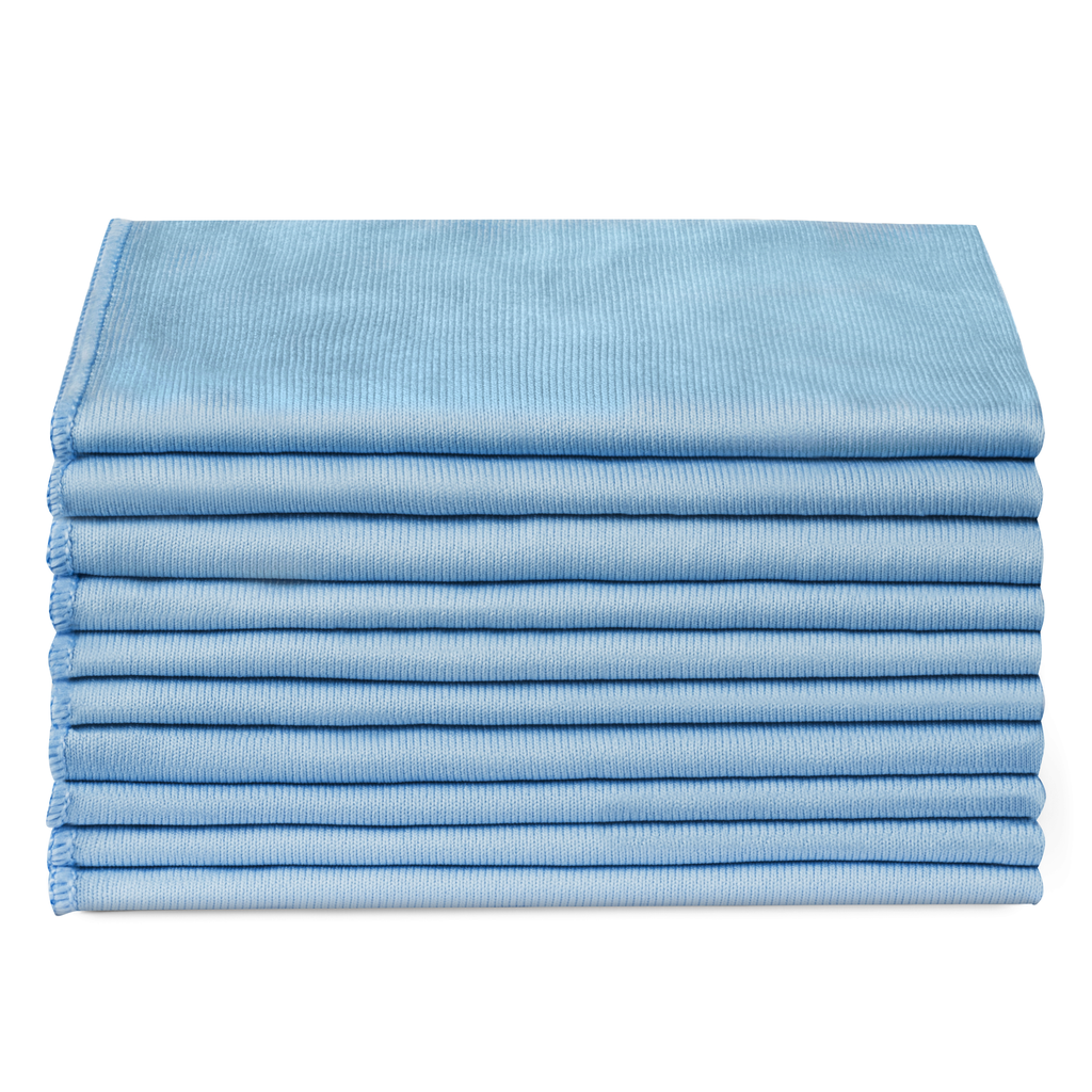 Zflow Microfiber Glass Cleaning Cloths 8 Pack Streak Free Lint Free Quickly Clean